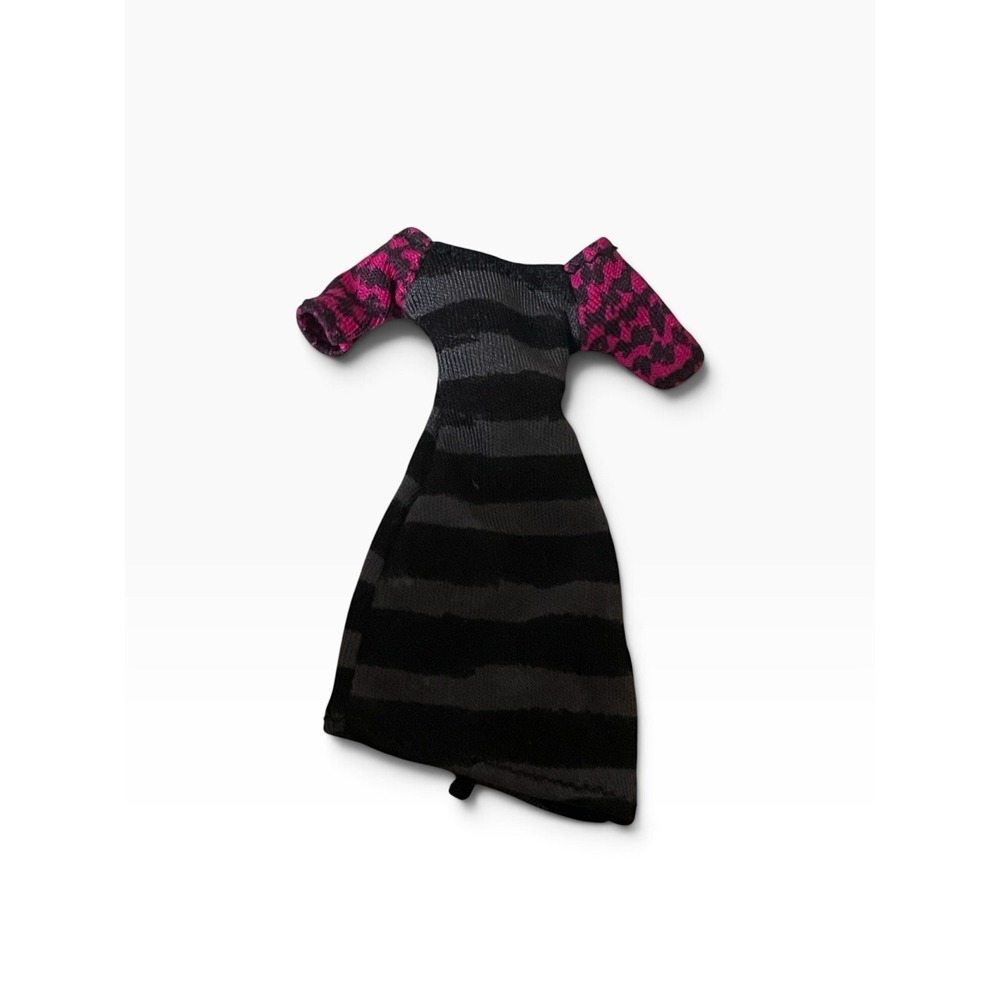 MONSTER HIGH C.A.M. Create a Monster Doll Design Lab GRAY STRIPED DRESS Only